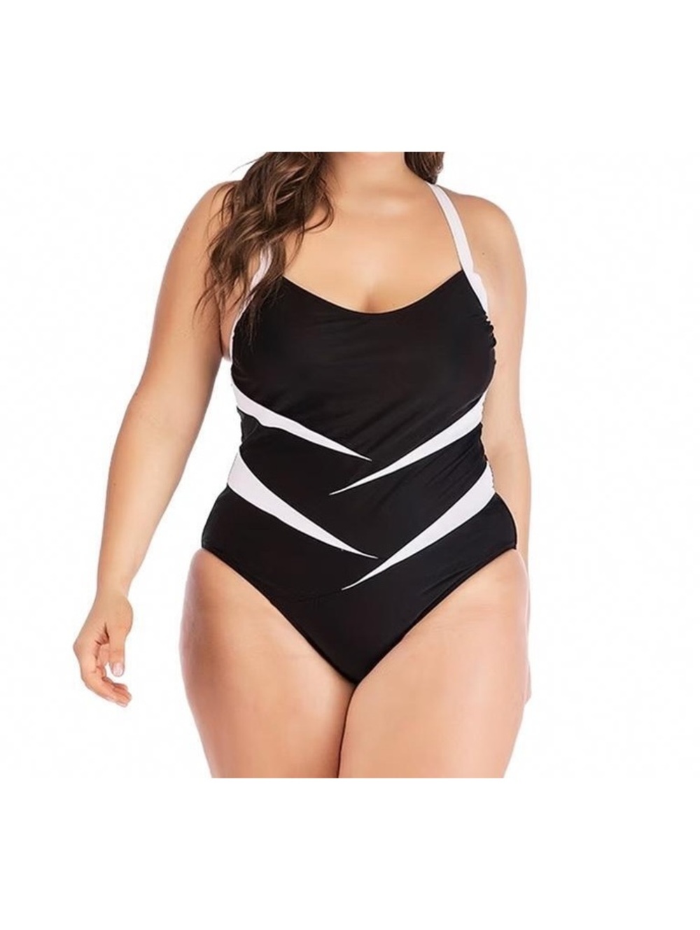 CAROL WIOR Underwired modest tummy control adjustable straps one piece swimsuit